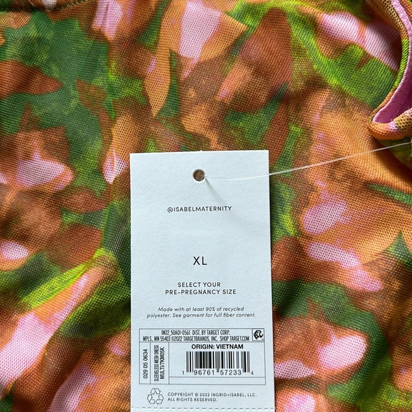 Isabel Maternity- Mesh Maternity Bodycon Dress, Size: XL - Picture 5 of 5